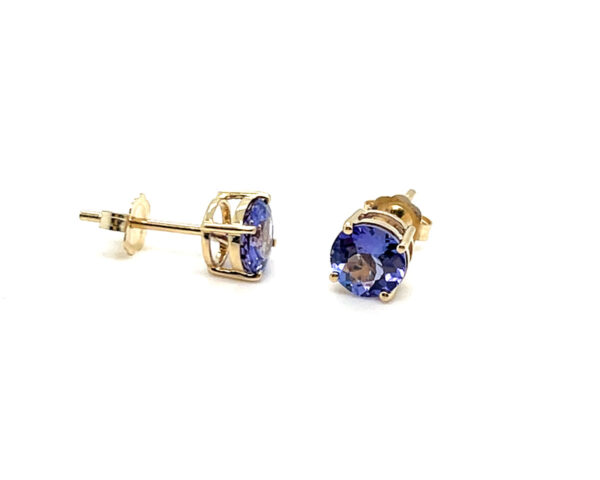 TANZANITE STUD EARRINGS - Image 3