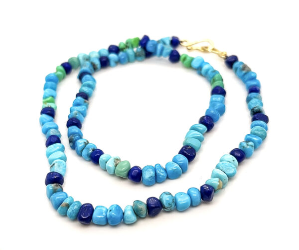 TURQUOISE AND LAPIS NECKLACE - Image 2