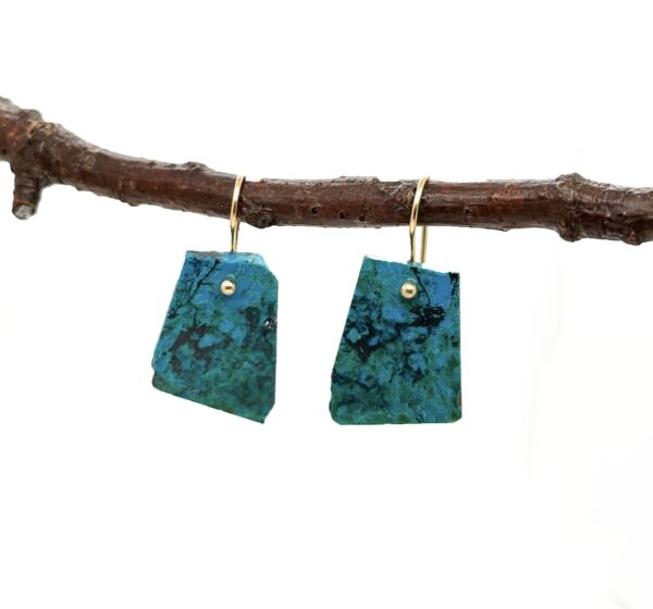 CHRYSOCOLLA EARRINGS - Image 2