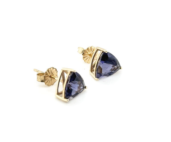 IOLITE STUD EARRINGS