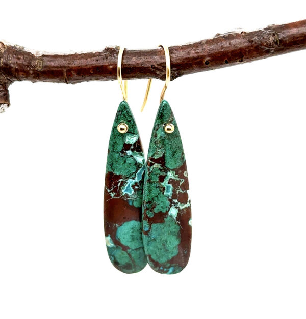 CHRYSOCOLLA EARRINGS - Image 2