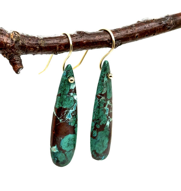 CHRYSOCOLLA EARRINGS - Image 3